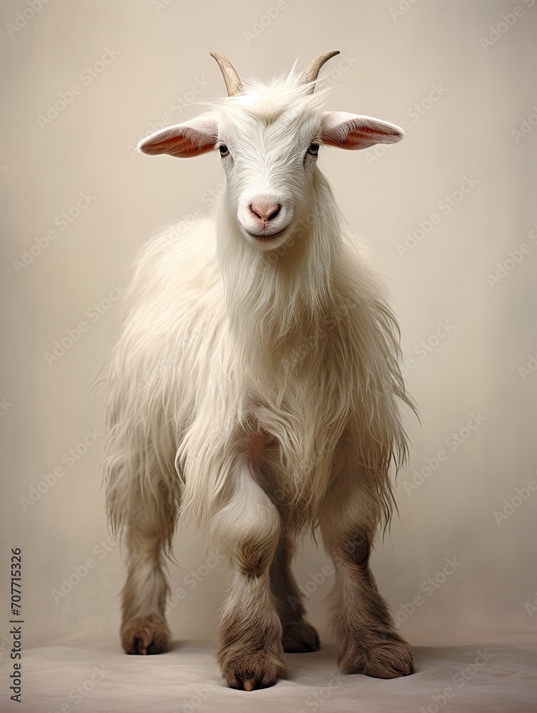 Fototapeta premium Diverse Country Goat Breeds: Exploring Farm Animal's Fascinating Varieties