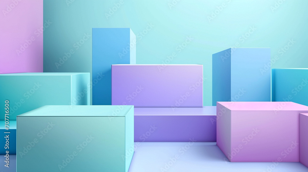 Lavender & teal box abstract presentation design and background. PowerPoint and business background. Lavender & teal box abstract presentation design and background. PowerPoint and business background.