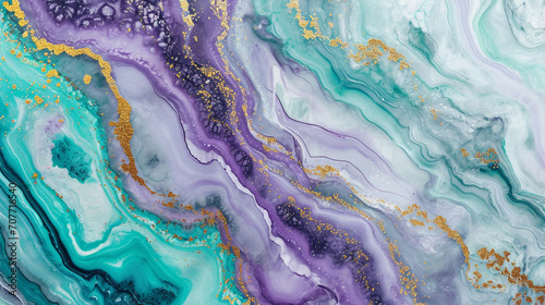 Lavender & teal marble background