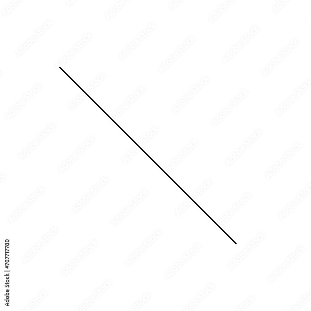 Straight Line Icon. Straight Line Element