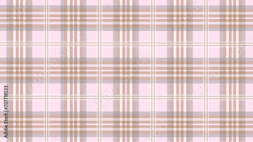 Pink and white plaid checkered pattern background
