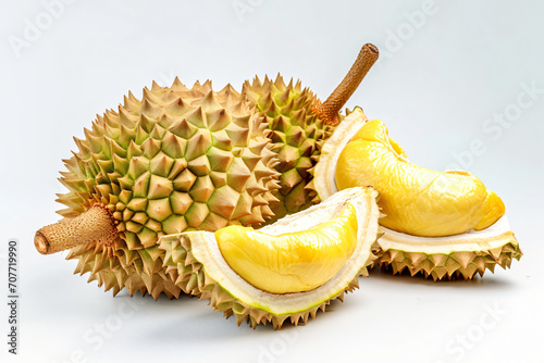 split durian fruit photo