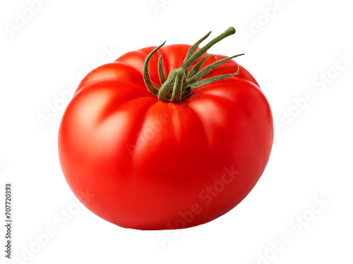 Russian Red Tomato on white background