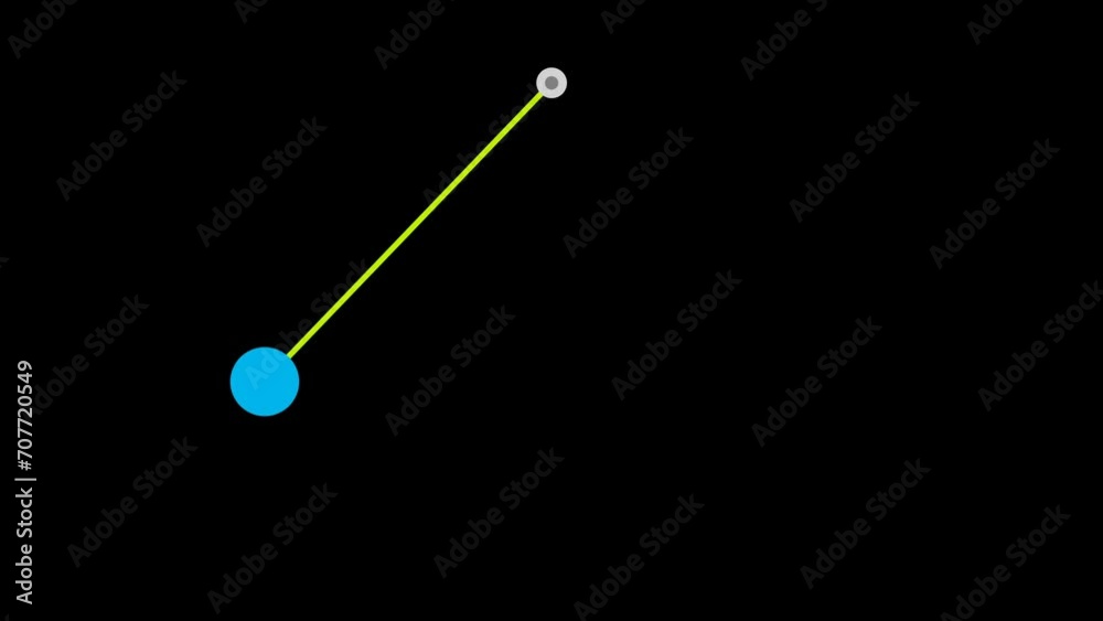 Single pendulum swinging periodically simulated numerically by solving equation of motion. Beauty of physics. Oscilation. 4K Single pendulum swinging periodically simulated numerically by solving equation of motion. Beauty of physics. Oscilation. 4K