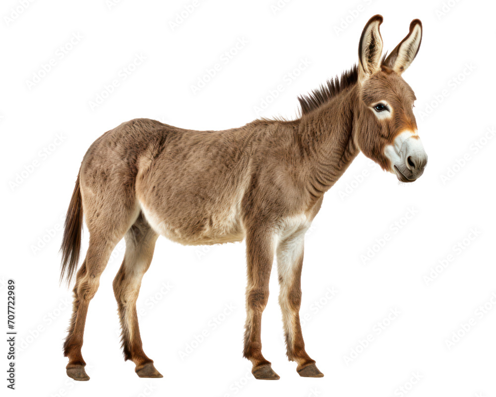 View of a donkey standing against background