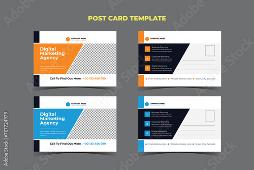 Business Post card Template Design