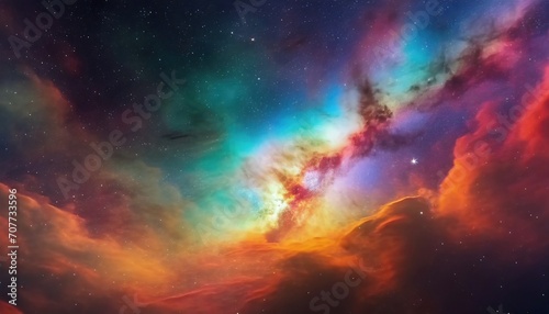 Stunning deep space background. Stars, galaxies and nebulas. © Leon K