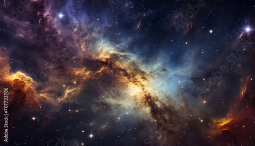 Stunning deep space background. Stars  galaxies and nebulas.