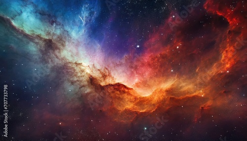 Stunning deep space background. Stars, galaxies and nebulas. © Leon K