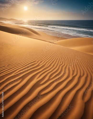 sand dunes at sunset, abstract wallpaper
