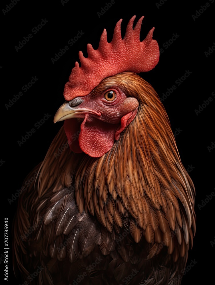 Wyandotte Chicken: Majestic Farm Animal With Feathers in the Country