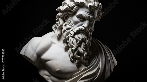 Portrait of Zeus Statue of Zeus god statue greek