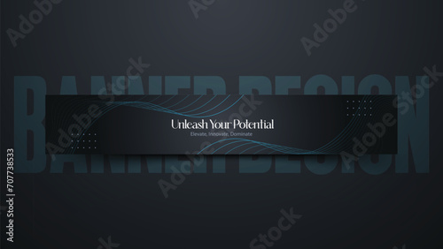 Trendy linkedin banner design