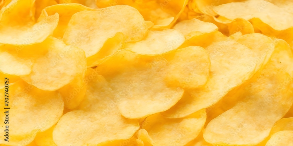 Potato chips background Potato chips background