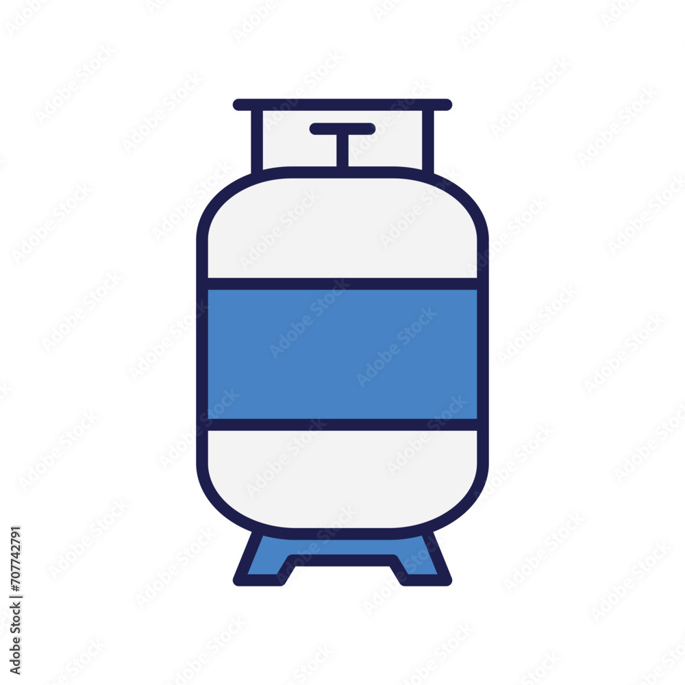 gas tank icon with white background vector stock illustration gas tank icon with white background vector stock illustration