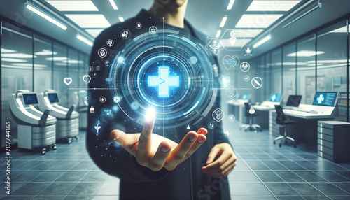 Future of Healthcare: Digital Ai Big Data Medical Innovation photo