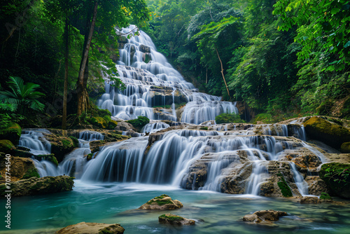 beautiful waterfall view