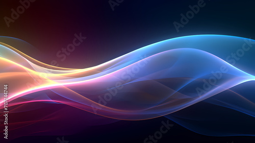 3D rendering, abstract geometric background, futuristic technology lines background and light effects