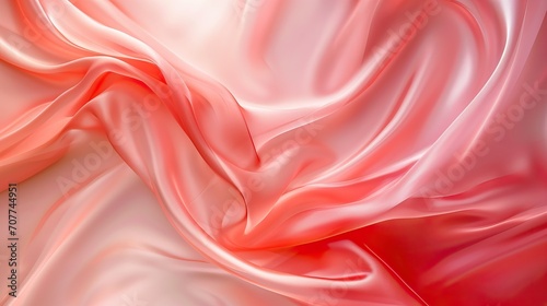 Elegant red silk waves for luxury backgrounds