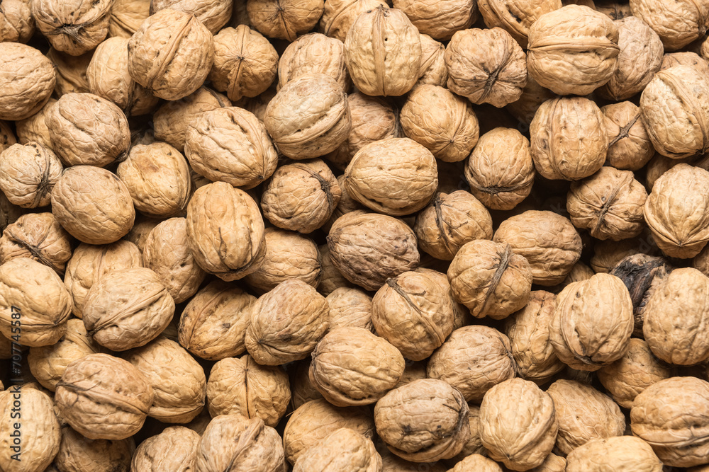 Background of walnuts Background of walnuts