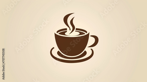 Classic Coffee Cup  A clean and simple logo featuring a classic coffee cup  coffee cup  vector logo