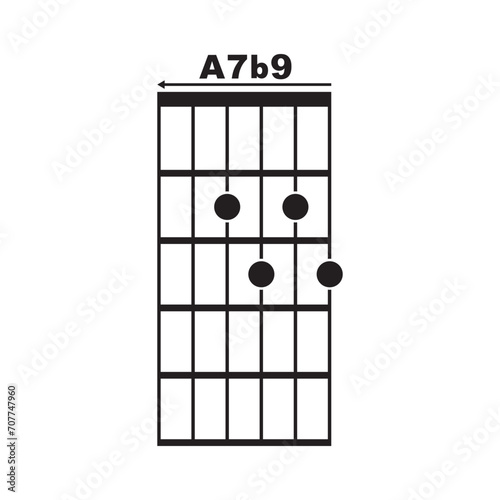 A7 b9  guitar chord icon
