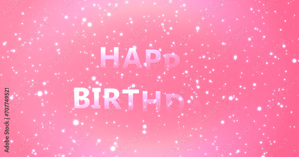 Wishing You a Happy Birthday simple elegant trendy background. Typographic birth anniversary ceremony motion graphic. Birthday wish greeting invitation intro outro.