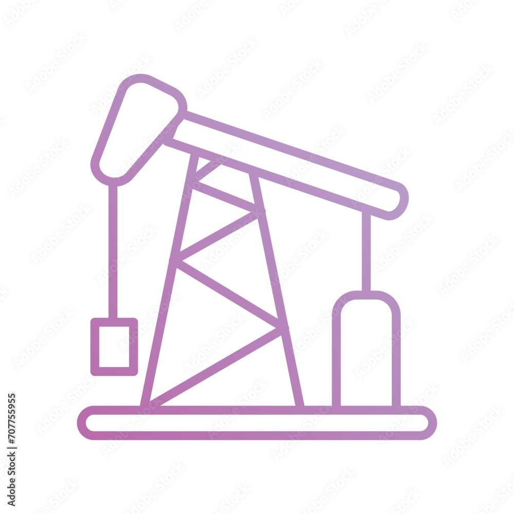 drilling rig icon with white background vector stock illustration drilling rig icon with white background vector stock illustration
