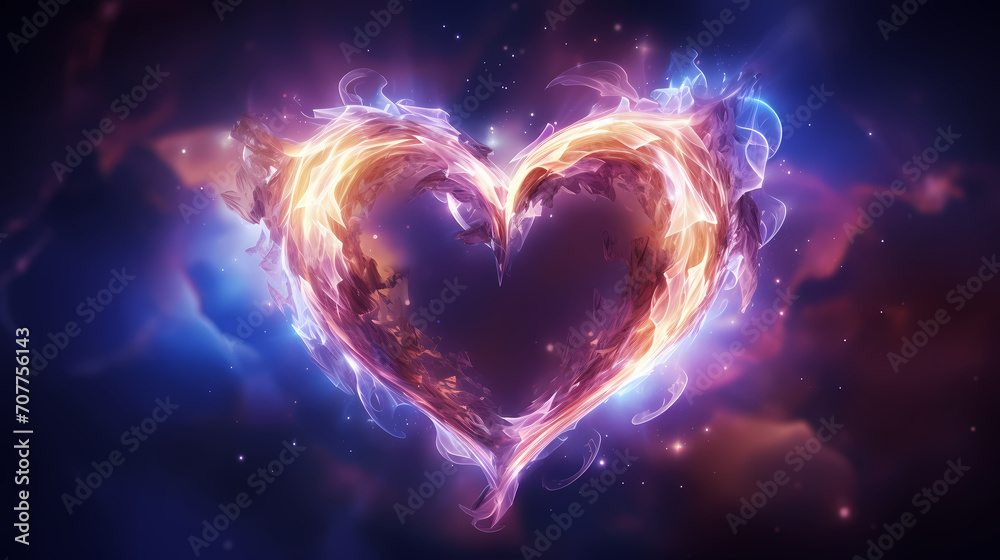 Vibrant Valentine's Day background with red hearts Vibrant Valentine's Day background with red hearts