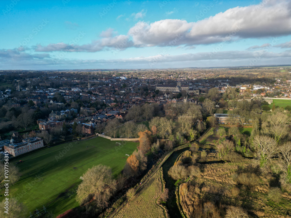 Winchester College aerial view