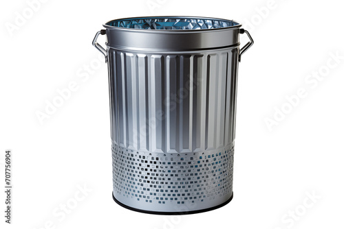 trash steal can isolated on trasnparent background, PNG file photo