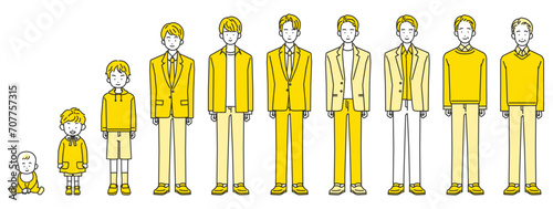 男性のライフステージ　人生