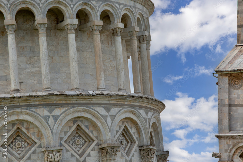 View on Leaning Tower of Pisa and Pisa Cathedral, Pisa, Italy View on Leaning Tower of Pisa and Pisa Cathedral, Pisa, Italy