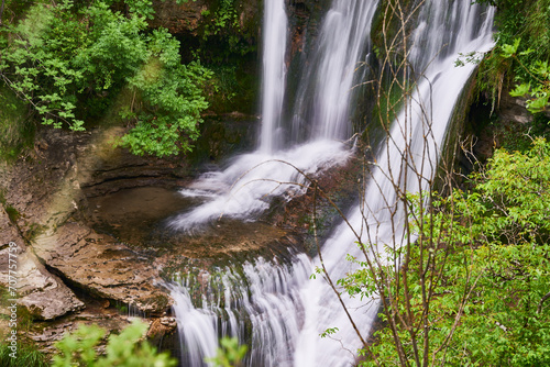 Peñaladros Waterfall, Cozuela, Burgos, Castilla y Leon, Spain, Europe. photo