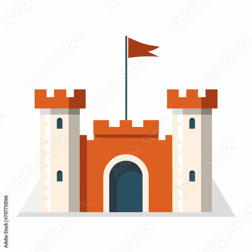 Insurance policy filled colorful logo. Risk management. Financial advisory. Design element. Created with artificial intelligence. Ai art for corporate branding, corporate treasury