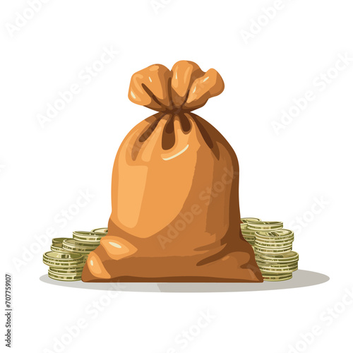 Developing cash pooling structure filled colorful logo. Liquidity management. Design element. Created with artificial intelligence. Ai art for corporate branding, corporate treasury
