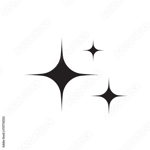 set of black and white stars  Bintang retro  bintang penghargaan  pernak pernik  hiasan dekorasi 