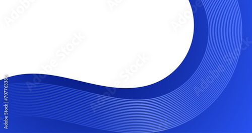 abstract blue curve background with glowing lines for business