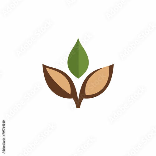 Green building consulting filled colorful logo. Design element. Eco-friendly construction industry. Created with artificial intelligence. Ai art for corporate branding, blue chip stocks
