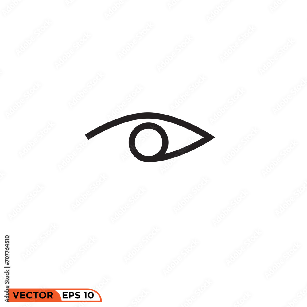 Eye icon design vector graphic of template, sign and symbol Eye icon design vector graphic of template, sign and symbol