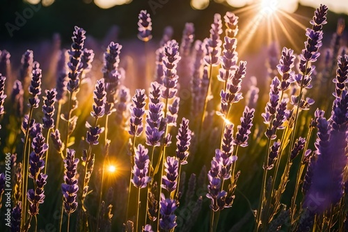 lavender in the sun