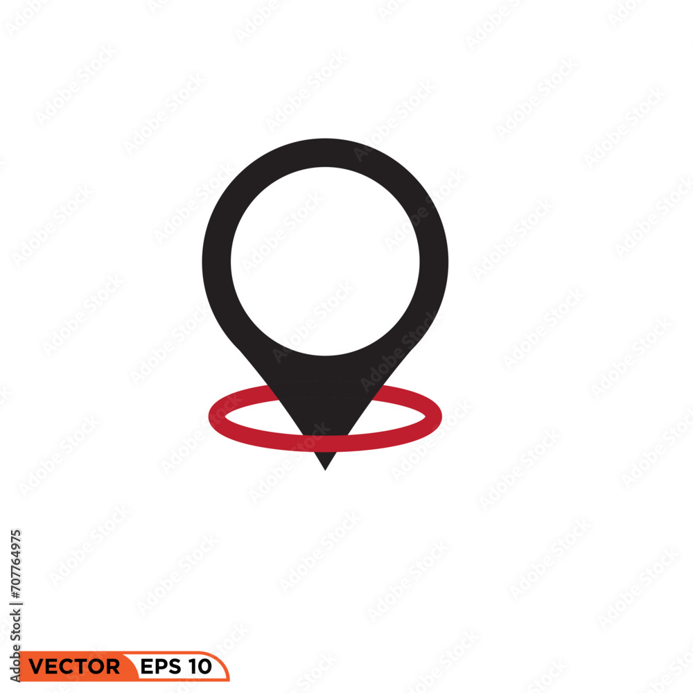 Check mark location icon design vector graphic of template, sign and symbol Check mark location icon design vector graphic of template, sign and symbol