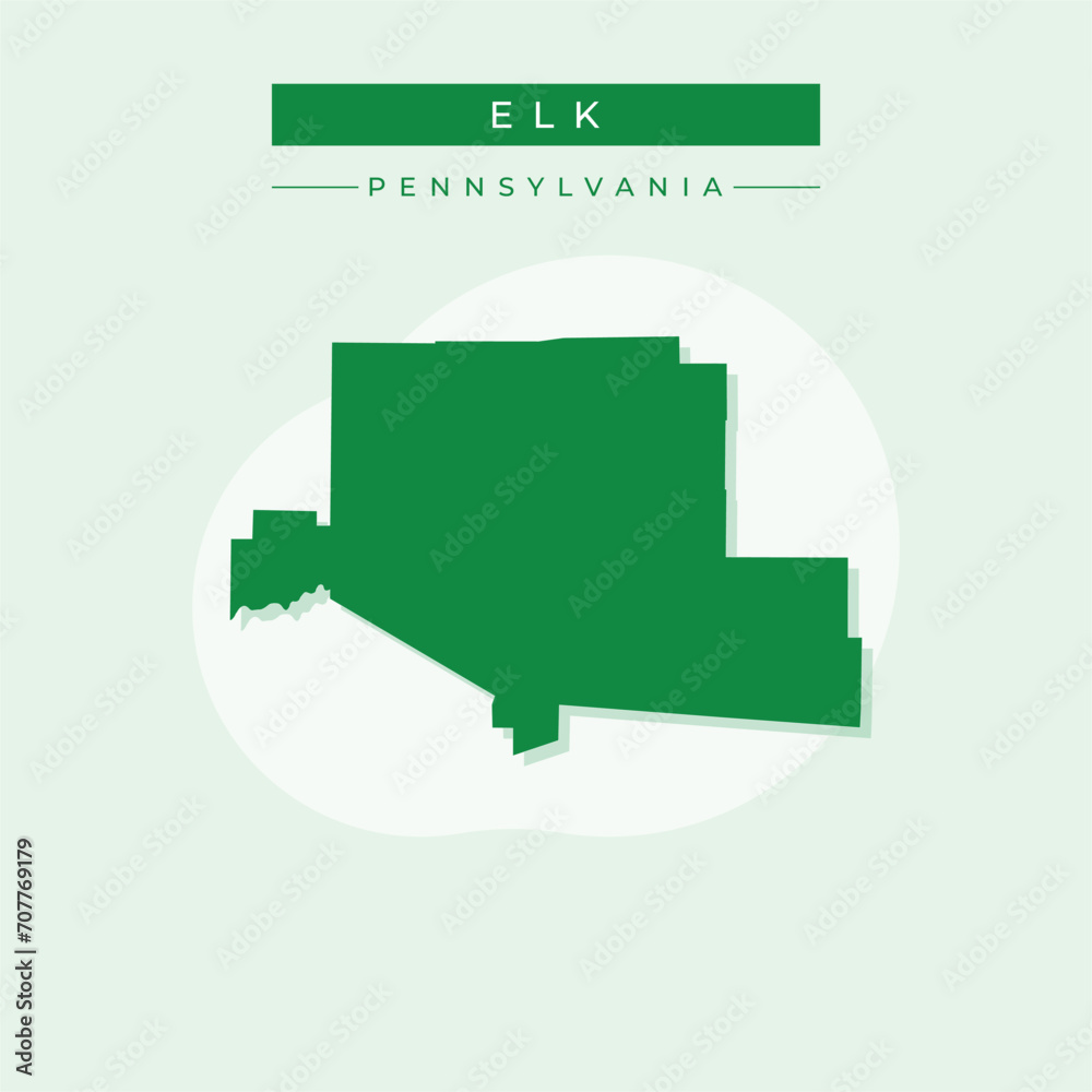 Vector illustration vector of Elk map Pennsylvania Vector illustration vector of Elk map Pennsylvania