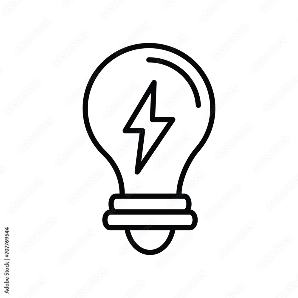 bulb icon with white background vector stock illustration bulb icon with white background vector stock illustration