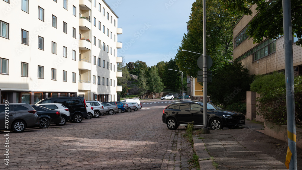 Obraz premium street in the city