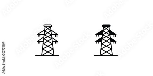 energy utility icon with white background vector stock illustration