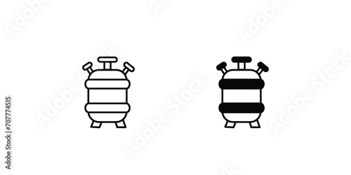 reactor icon with white background vector stock illustration