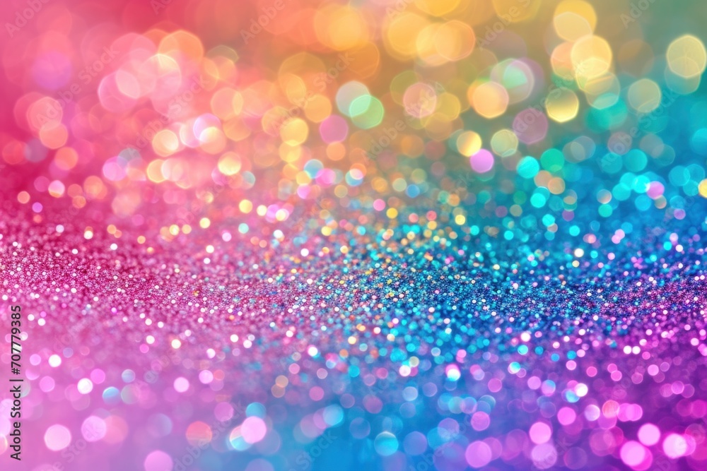 abstract background of colorful glitter lights. defocused. bokeh