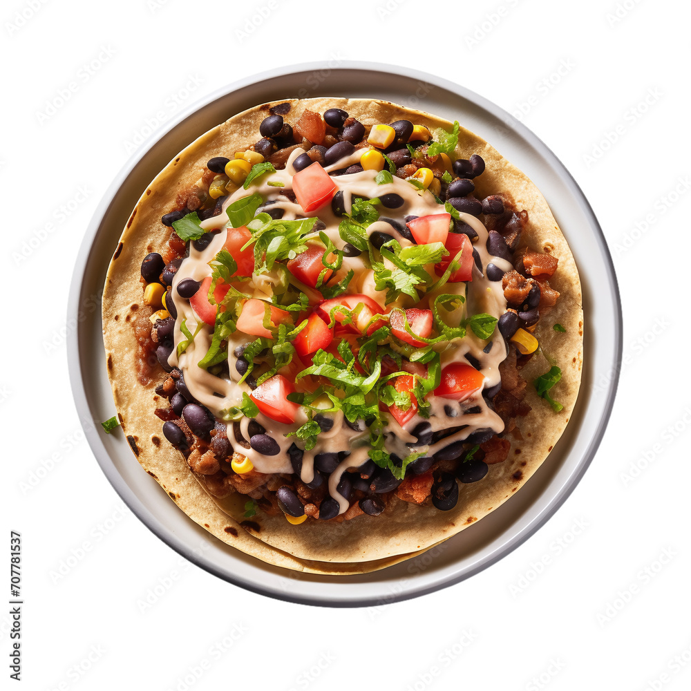 Black Bean Tortilla Food Mexican Dish Vegetarian