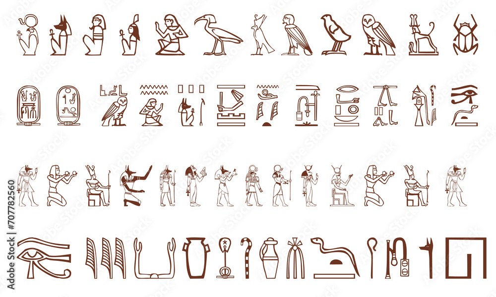 Ancient civilization icon pack - obrazy, fototapety, plakaty 